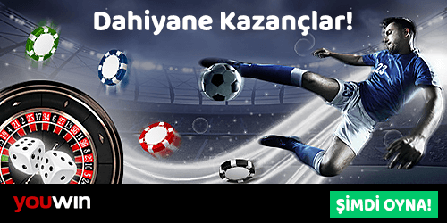 Futbol sahasında topa vuran oyuncu ve rulet çarkının yer aldığı dinamik kazanç görseli